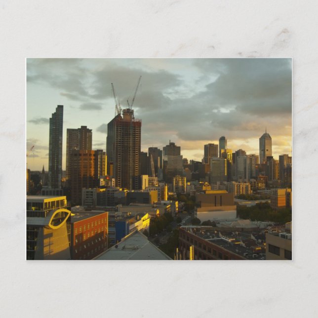 Melbourne Sunset Vykort (Framsida)