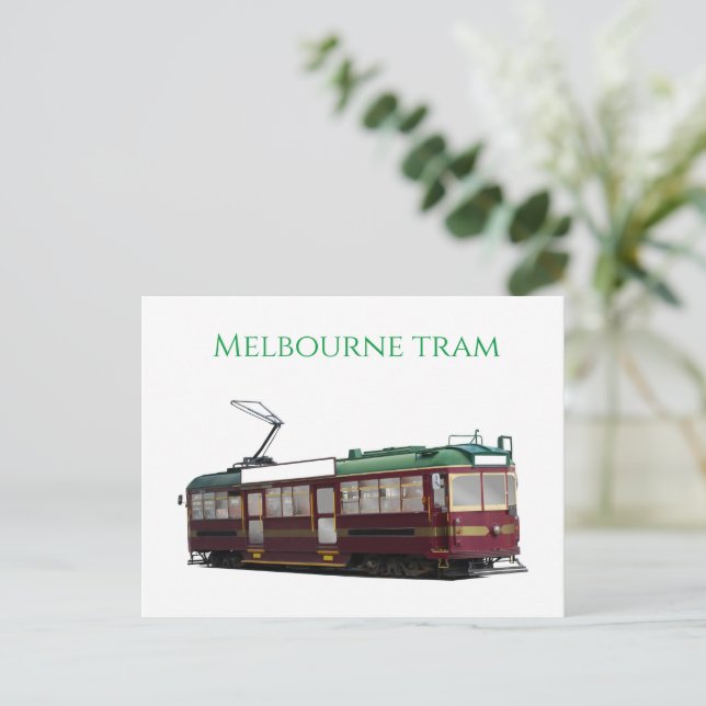 Melbourne tram vykort (Stående Fram)