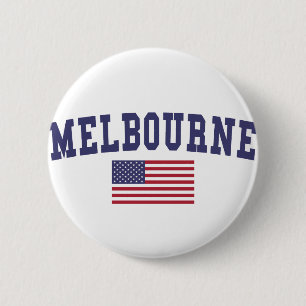 Melbourne US Flagga Knapp