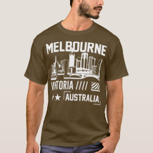Melbourne Victoria Australian Australian Berömd Ci T Shirt