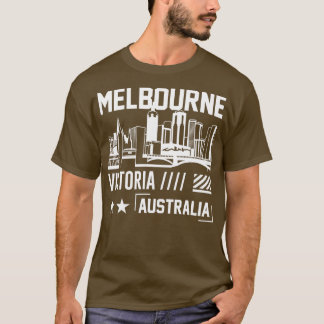 Melbourne Victoria Australian Australian Berömd Ci T Shirt