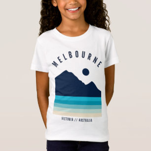 Melbourne Victoria Australien Retro Vintage Strand T Shirt