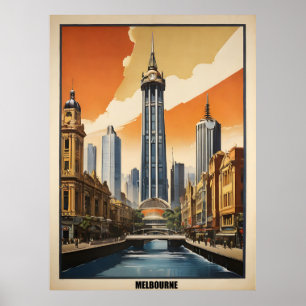 Melbourne vintage affisch