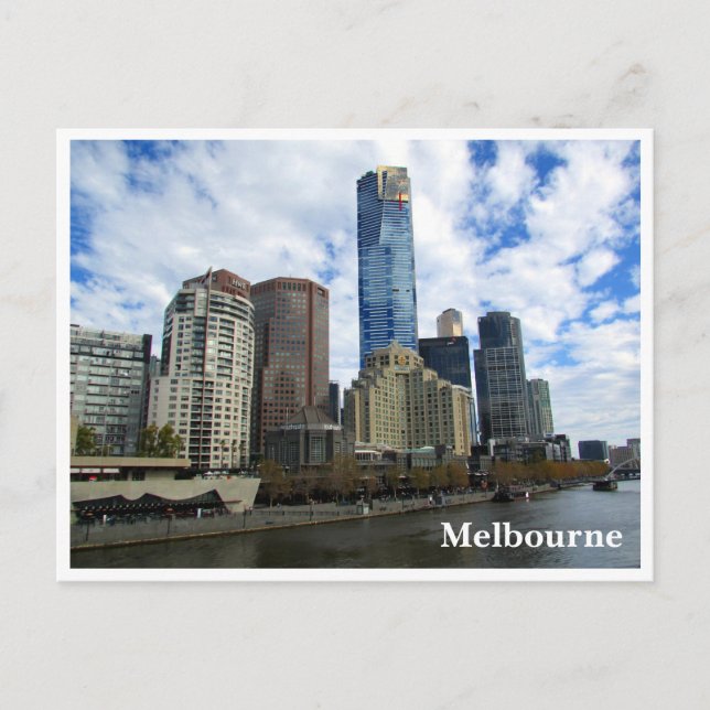 melbourne yarra eureka vykort (Framsida)