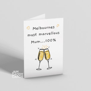 Melbournes mest fantastiska morsa födelsedag kort