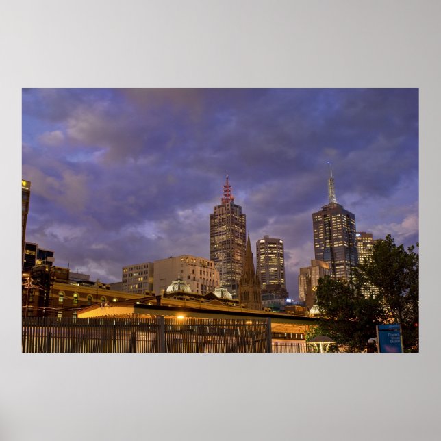 Melbuorne Skyline Poster (Framsidan)