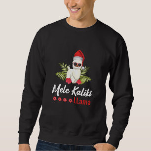 Mele Kaliki LLama God jul Santa Elf Gnomes Lång Ärmad Tröja