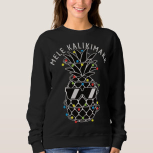Mele Kalikima Pineapple jul Ljus Julafton Sung T Shirt