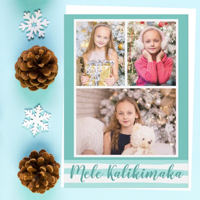 Mele Kalikimaka | 4 Fotohelgdag Julkort (Skapare uppladdad)