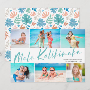 Mele Kalikimaka 6 Foto Collage Jul Holiday Julkort
