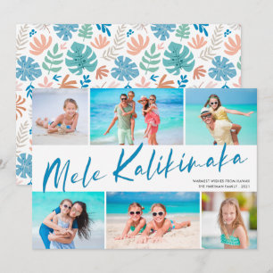Mele Kalikimaka 6 Foto Collage Jul Holiday Julkort