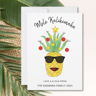 Mele Kalikimaka Ananas Julkort