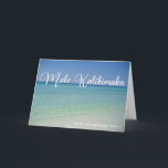 Mele Kalikimaka Beach jul Photo Söt Ocean Helgkort<br><div class="desc">De här söt strandkorten har ett fantastiskt kustnära sjölandskap vid soluppgången med elegant-typografi i vitt som lyder Mele Kalikimaka. Ett sött hawaiiskt sätt att säga God jul i stil på en tropisk ö. Ta mig till havet den här helgdag.</div>