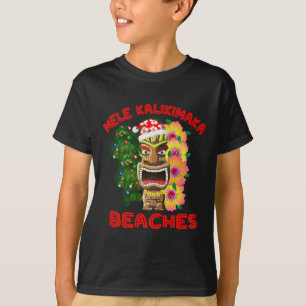 Mele Kalikimaka Beacher Merry Hawaiian jul 1 T Shirt