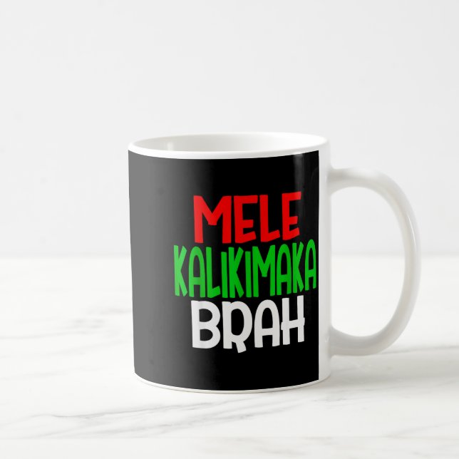 Mele Kalikimaka Brah - Funny Hawaiian Island Chris Kaffemugg (Höger)