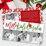 Mele Kalikimaka Brush Christmas 3 Photo Collage Julkort<br><div class="desc">Designed by fat*fa*tin. Easy to customize with your own text,  photo or image. For custom requests,  please contact fat*fa*tin directly. Custom charges apply.

www.zazzle.com/fat_fa_tin
www.zazzle.com/color_therapy
www.zazzle.com/fatfatin_blue_knot
www.zazzle.com/fatfatin_red_knot
www.zazzle.com/fatfatin_mini_me
www.zazzle.com/fatfatin_box
www.zazzle.com/fatfatin_design
www.zazzle.com/fatfatin_ink</div>