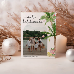 Mele kalikimaka christmas Helgdag Photo Card Julkort