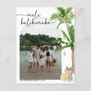 mele kalikimaka christmas Helgdag Photo Postcard Helg Vykort