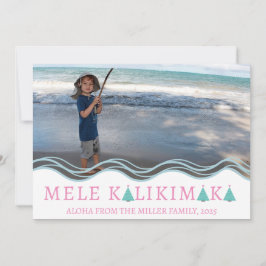 Mele Kalikimaka Christmas Photo Collage Julkort