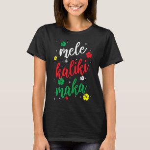 Mele Kalikimaka Cute Flower jul Hawaiian App T Shirt
