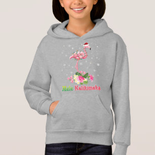 Mele Kalikimaka Flamingo Santa Merry T Shirt