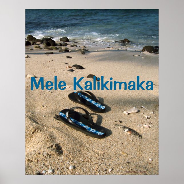 Mele Kalikimaka Flinflip flops Poster (Framsidan)