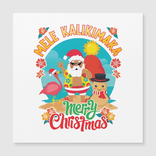 Mele Kalikimaka för en ljus hawaiiansk jul (Framsida)
