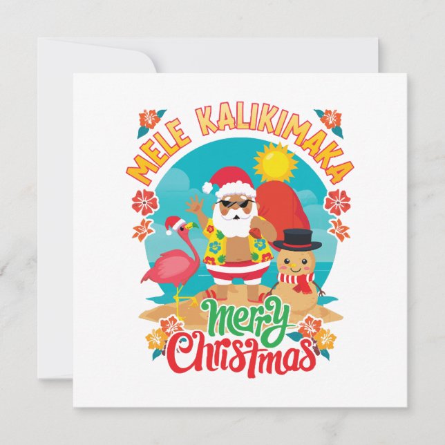 Mele Kalikimaka för en ljus hawaiiansk jul (Framsida)