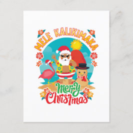 Mele Kalikimaka för en ljus hawaiiansk jul Tilläggskort