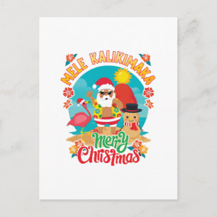 Mele Kalikimaka för en ljus hawaiiansk jul Vykort