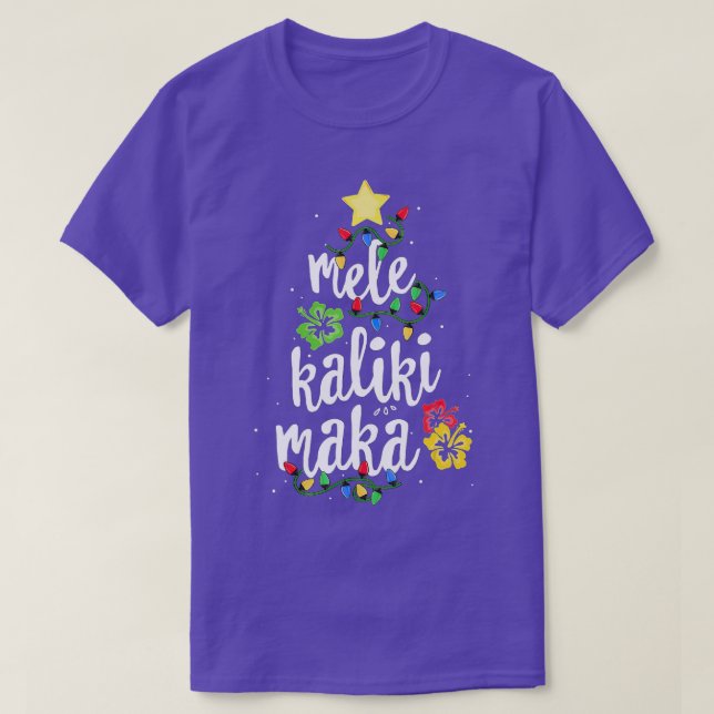 Mele Kalikimaka for Women Hawaii Christm T Shirt (Design framsida)