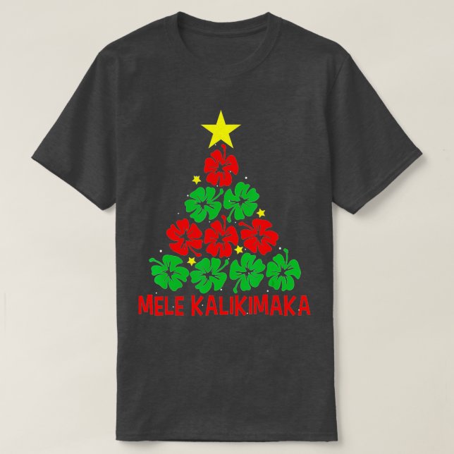 Mele Kalikimaka for Women Hawaii Christm T Shirt (Design framsida)