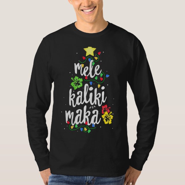 Mele Kalikimaka for Women Hawaiian Hawaii Funny Ch T Shirt (Framsida)