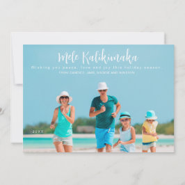 Mele Kalikimaka Foto Jul Julkort