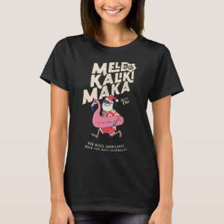 Mele Kalikimaka Funny Santa Flamingo jul Get T Shirt