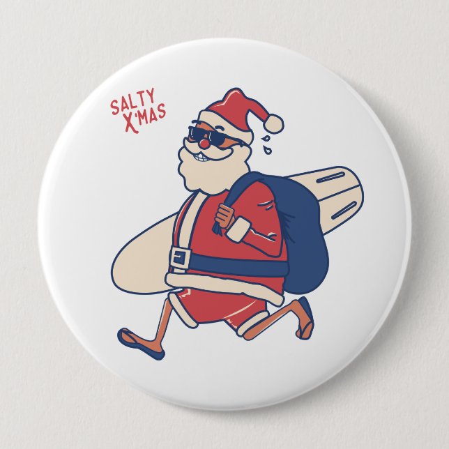 Mele Kalikimaka - Funny Santa Hawaiian jul B Knapp (Framsida)