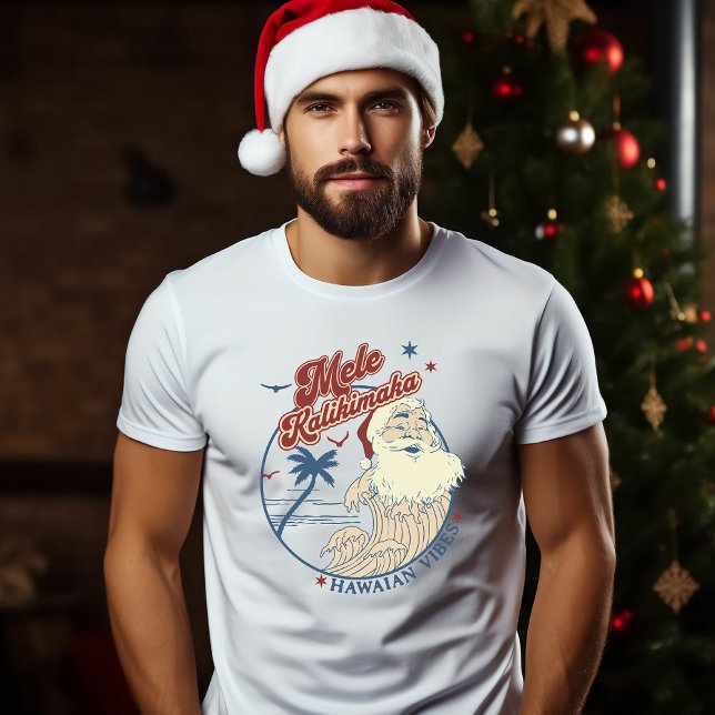 Mele Kalikimaka God jul Hawaii Stil T Shirt (Skapare uppladdad)