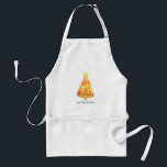 Mele Kalikimaka God jul Hawaiian Pizza Förkläde<br><div class="desc">Illustration av Julgran-formade bitar av skinka och ananas Hawaiisk pizza med stjärna och "Mele Kalikimaka" redigerbar text.</div>