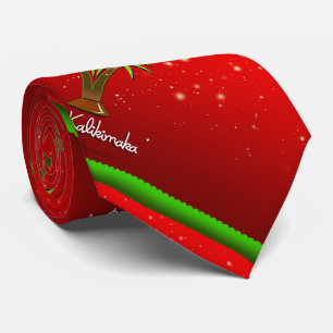 Mele Kalikimaka Handflatan Träd för Julafton Slips