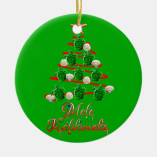 Mele Kalikimaka havssköldpaddor Julgransprydnad Keramik