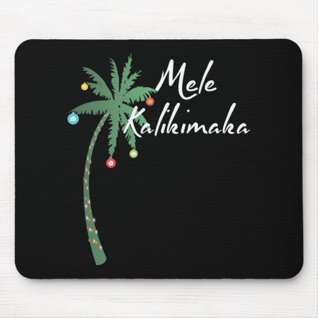 Mele Kalikimaka Hawaii Christmas Hawaiian T Shirt  Musmatta (Framsidan)