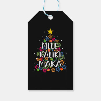 Mele Kalikimaka Hawaii jul Presentetikett