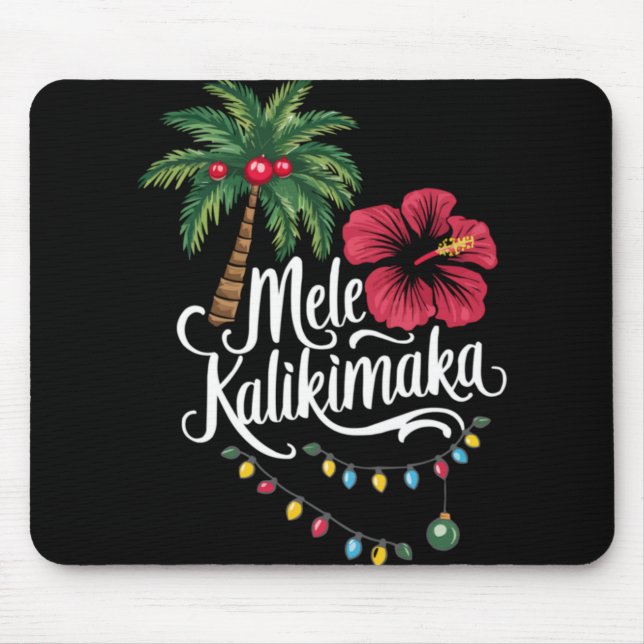 Mele Kalikimaka Hawaii Santa Hawaiian Merry Christ Musmatta (Framsidan)