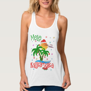 Mele Kalikimaka Hawaiian God jul Aloha Linne Med Racerback