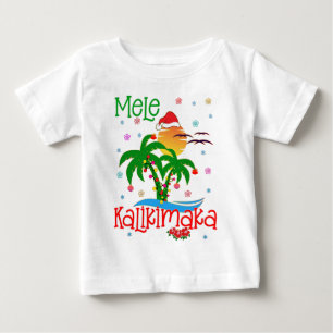 Mele Kalikimaka Hawaiian God jul Aloha T Shirt