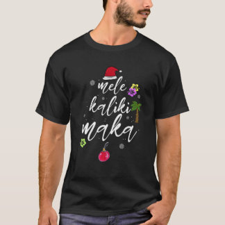 Mele Kalikimaka Hawaiian Hawaii Julafton Pajama Ha T Shirt