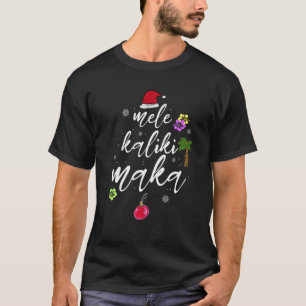 Mele Kalikimaka Hawaiian Hawaii Julafton Pajama Ha T Shirt