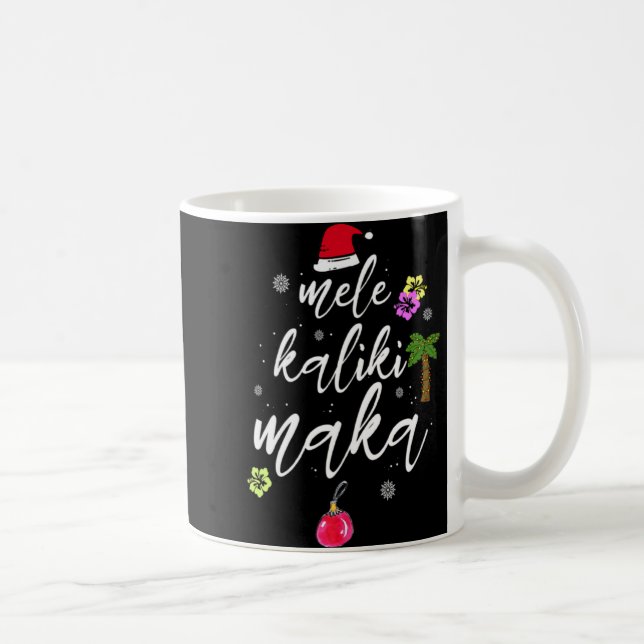 Mele Kalikimaka Hawaiian Hawaii Xmas Pajama Palm T Kaffemugg (Höger)