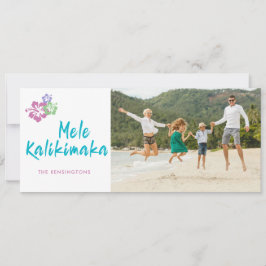 Mele Kalikimaka Hawaiian Helgdag Photo Julkort