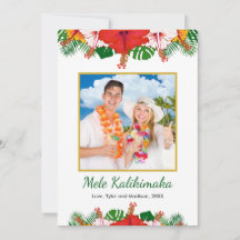 Mele Kalikimaka Hawaiian Hibiscus julfoto